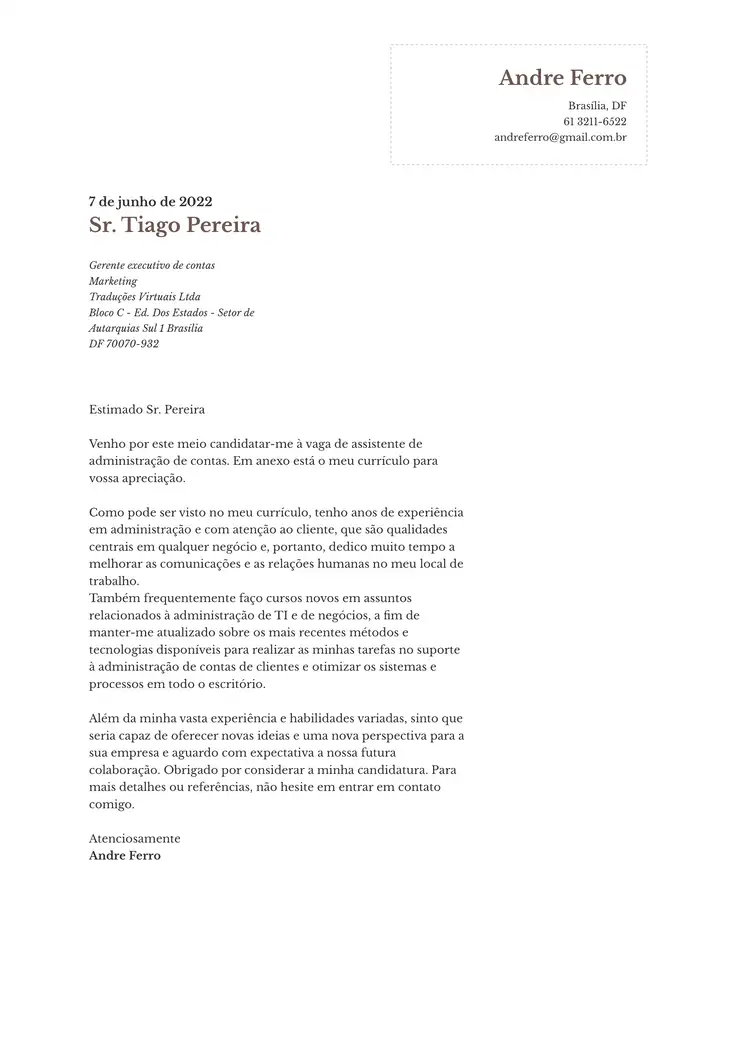CV template Elegante