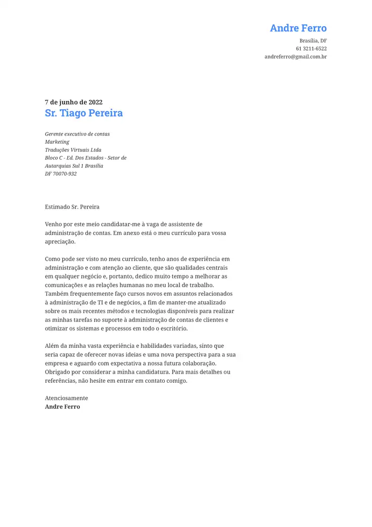 CV template Profissional
