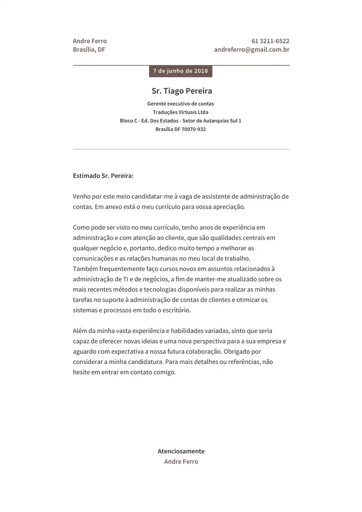 CV template Simples