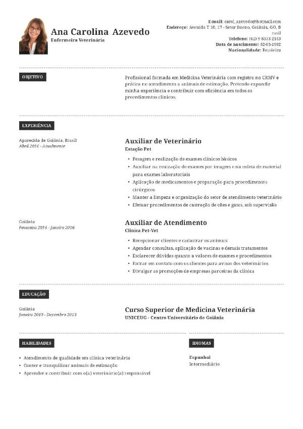 Modelo De Curriculo Para Preencher Baixar Curriculum Vitae Baixar